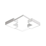 Simple Acrylic Led Flush Mount Ceiling Light In Black/White - Warm/White 16/19.5/23.5 Wide
