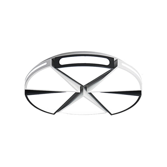 Minimalist Acrylic Triangle Flush Light With Warm/White Led