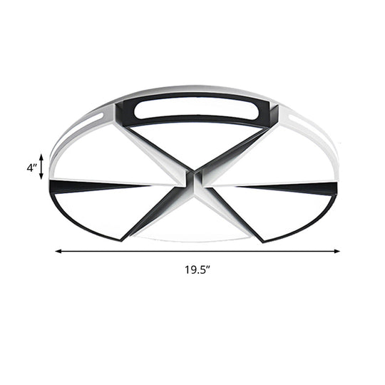 Minimalist Acrylic Triangle Flush Light With Warm/White Led