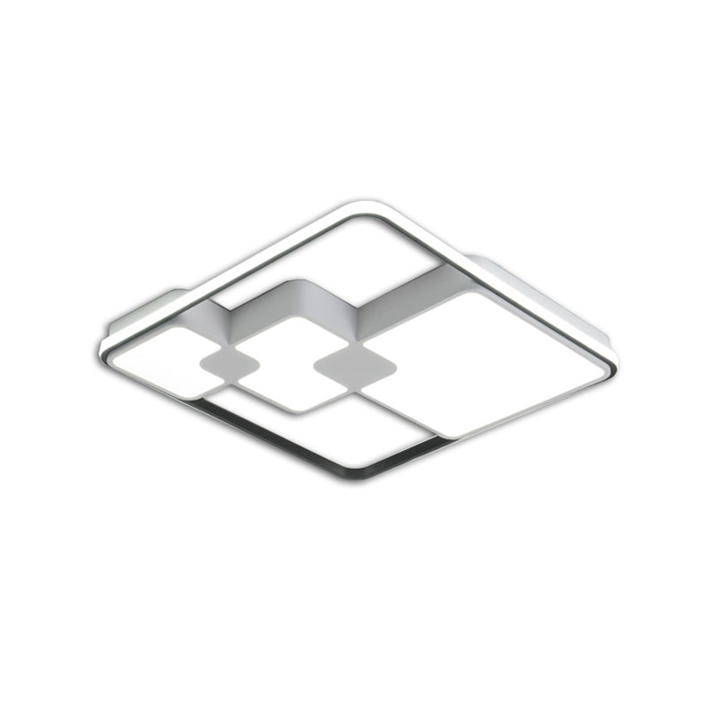 Nordic Style Acrylic Led Ceiling Light - Warm/White Lighting 18’/23.5’ Width