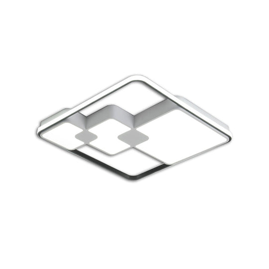 Nordic Style Acrylic Led Ceiling Light - Warm/White Lighting 18’/23.5’ Width