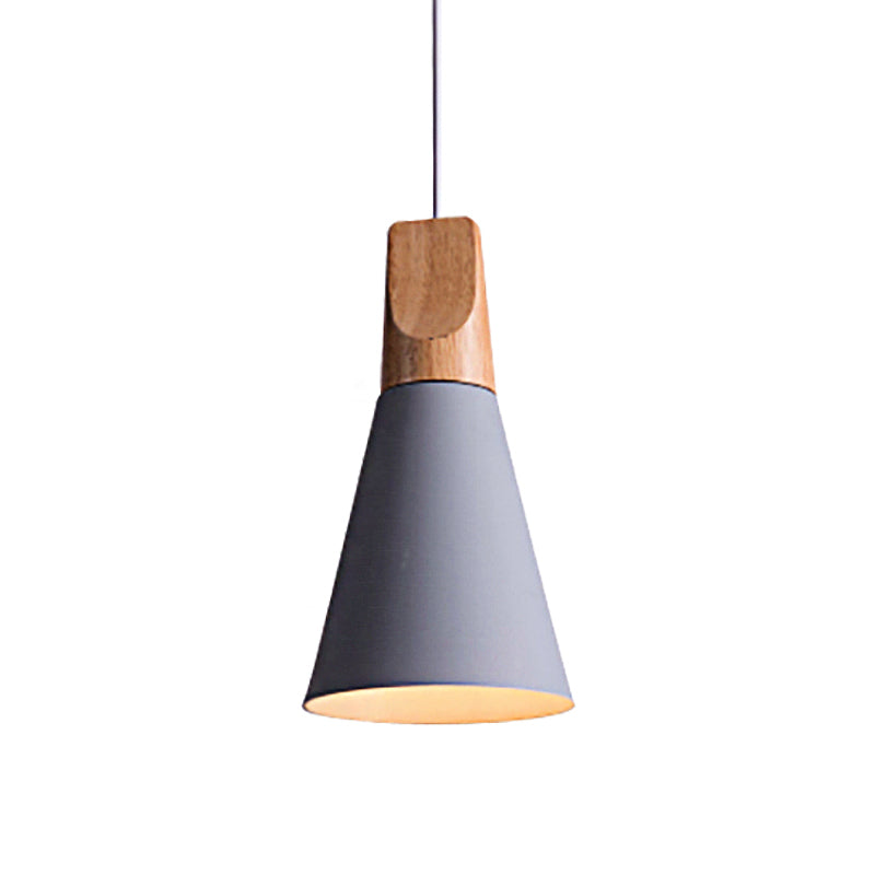 Conical Shade Metal Pendant Light - Contemporary Kitchen Hanging Fixture (5.5’/8.5’/10’ W