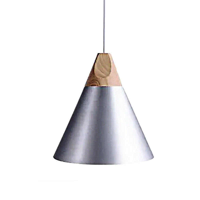Conical Shade Metal Pendant Light - Contemporary Kitchen Hanging Fixture (5.5’/8.5’/10’ W