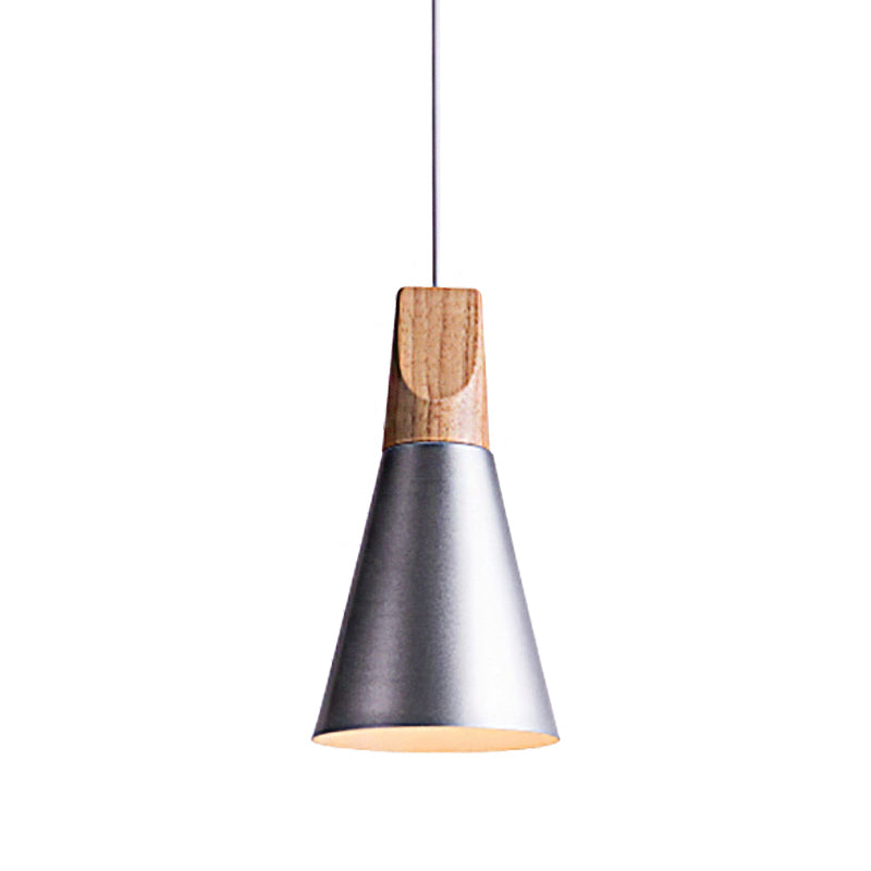 Conical Shade Metal Pendant Light - Contemporary Kitchen Hanging Fixture (5.5’/8.5’/10’ W