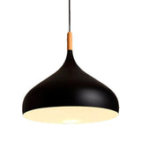 Dome Metallic Pendant Ceiling Lamp - Elegant 1 Head Hanging Light For Dining Room 12.5 Or 16.5 Width