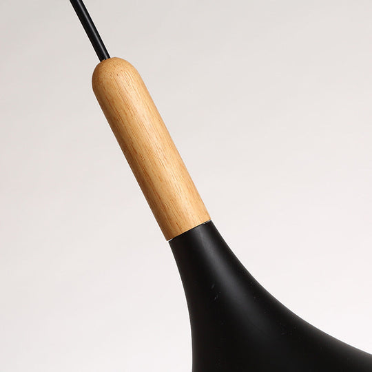 Dome Metallic Pendant Ceiling Lamp - Elegant 1 Head Hanging Light For Dining Room 12.5 Or 16.5 Width