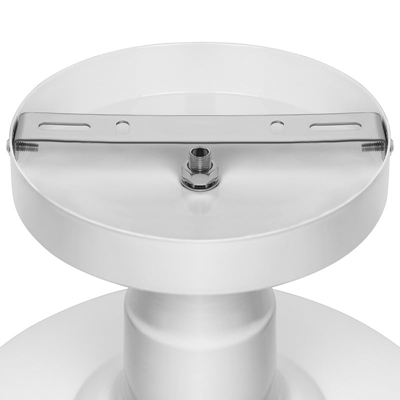 Vintage Iron Barn Dining Room Ceiling Light Fixture - 1 Black/White Semi Flush 10’ 14’ Or 18’