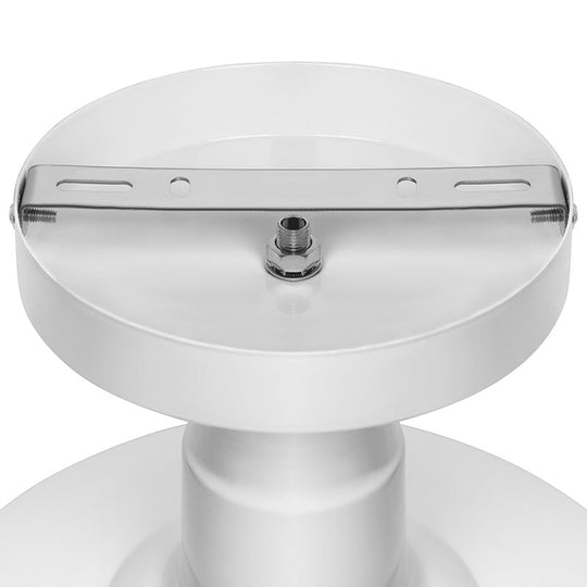 Vintage Iron Barn Dining Room Ceiling Light Fixture - 1 Black/White Semi Flush 10 14 Or 18 Diameter