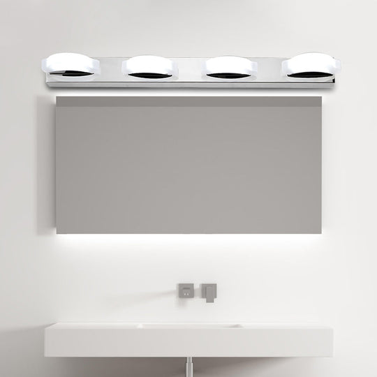 Modern Led Vanity Mirror Light With Rotatable Acrylic Design And Warm/White Lighting - Perfect For