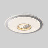 Contemporary White Crystal Led Ceiling Light For Sleeping Room With Stunning Heart/Moon/Star Designs