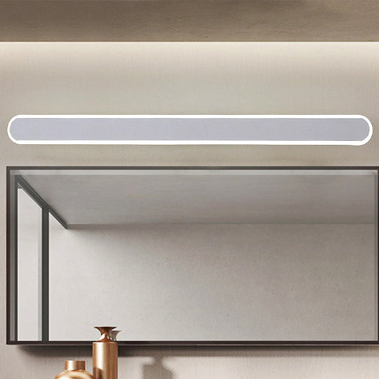 Modern Led Vanity Lamp For White Bathroom Mirror - Available In White/Warm Light 3 Sizes