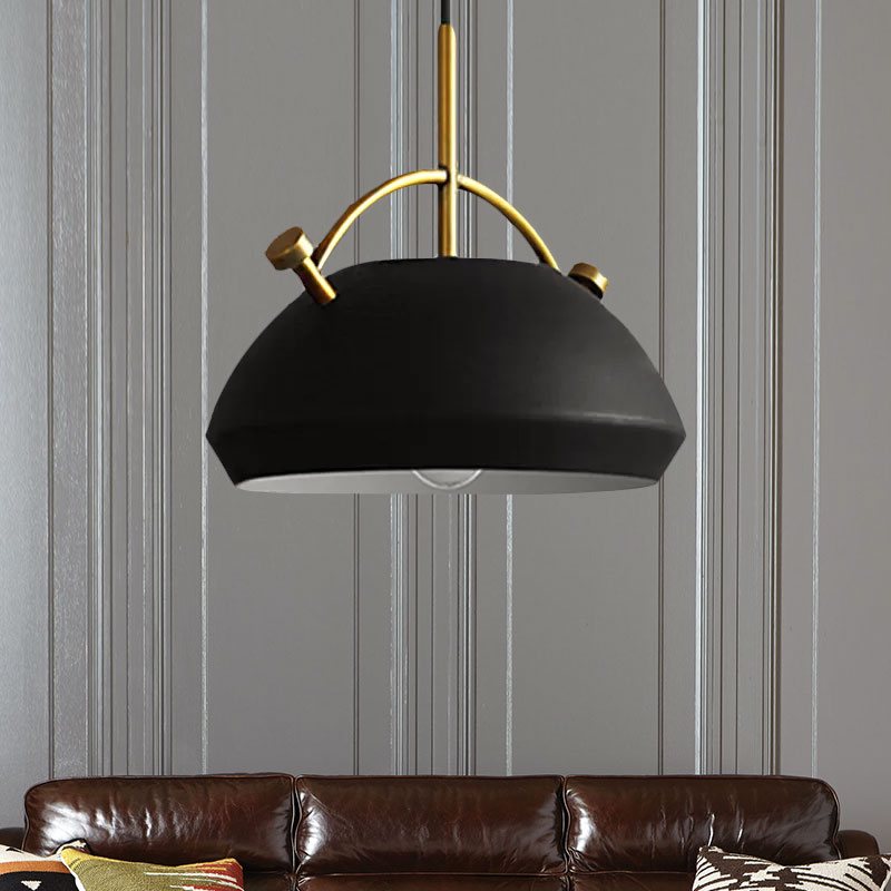 Retro Dome Shade Hanging Ceiling Light - Stylish Metal Pendant Lamp For Table 10’/11’/13’