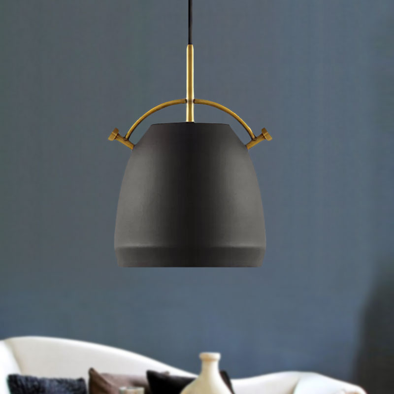 Retro Dome Shade Hanging Ceiling Light - Stylish Metal Pendant Lamp For Table 10’/11’/13’