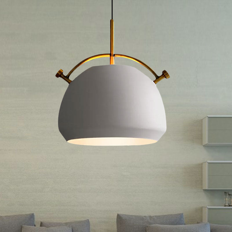 Retro Dome Shade Hanging Ceiling Light - Stylish Metal Pendant Lamp For Table 10’/11’/13’