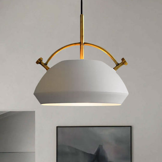 Retro Dome Shade Hanging Ceiling Light - Stylish Metal Pendant Lamp For Table 10’/11’/13’