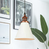 Retro Metal Ceiling Pendant Light With Black/Chrome/Rust Finish - Perfect For Kitchen