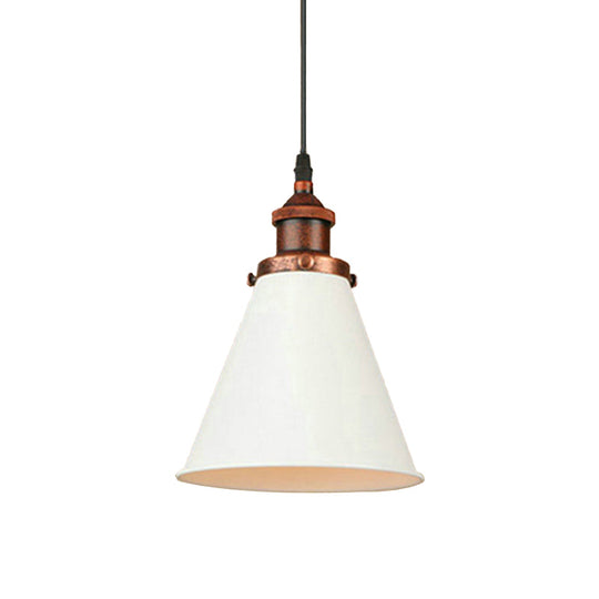 Retro Metal Ceiling Pendant Light With Black/Chrome/Rust Finish - Perfect For Kitchen
