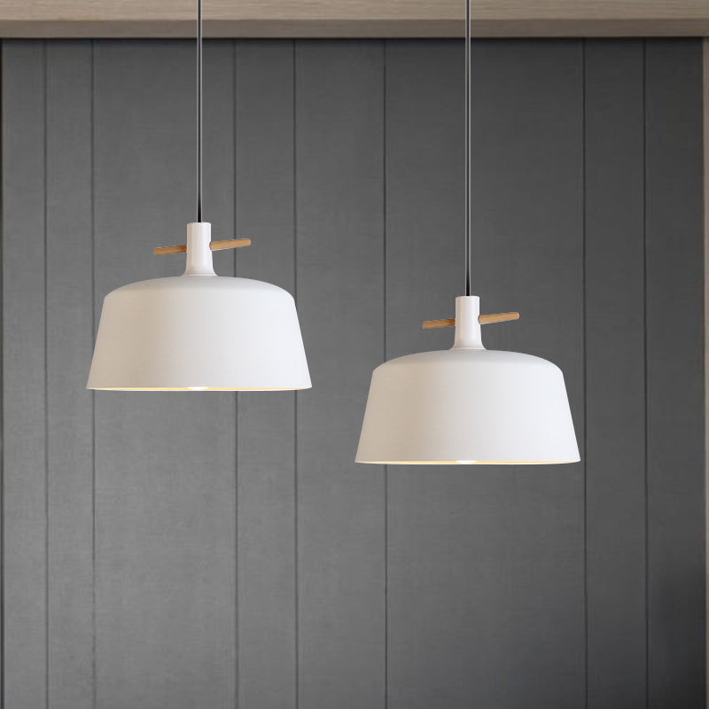 Contemporary Metal Pendant Lamp With Shade - Stylish Dining Room Hanging Light Fixture In