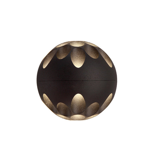 Contemporary Led Wall Sconce: Black/White Metallic Shade For Bedside