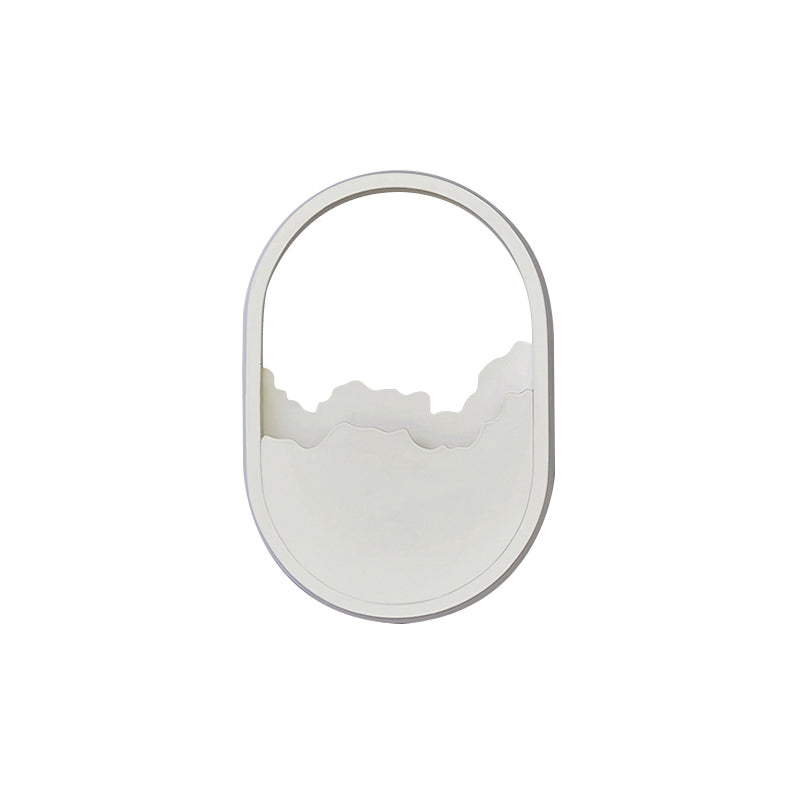 Modern Oval Wall Sconce With Led Lighting For Your Bedroom