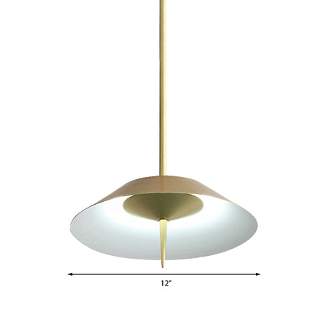 Nordic Style Metal Pendant Light With Cone Shade - Black/Copper/Gold Finish Ideal For Dining Room &