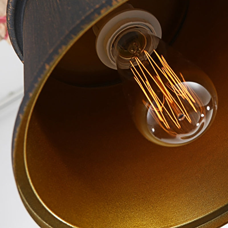 Vintage Style Pendant Light With Metal Shade | 1 Bulb Suspension Lighting For Dining Room In