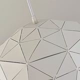 Modern Nordic Dome Ceiling Light In Black/White For Coffee Shop - 12/14 W 1-Light