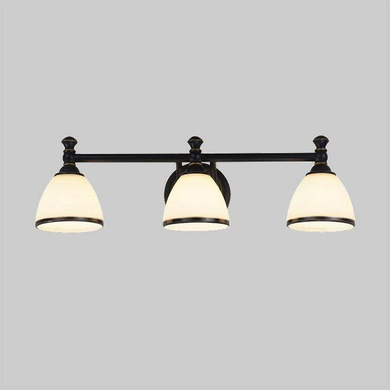 Modern Black Vanity Sconce - Elegant Shower Room Wall Lighting Solution