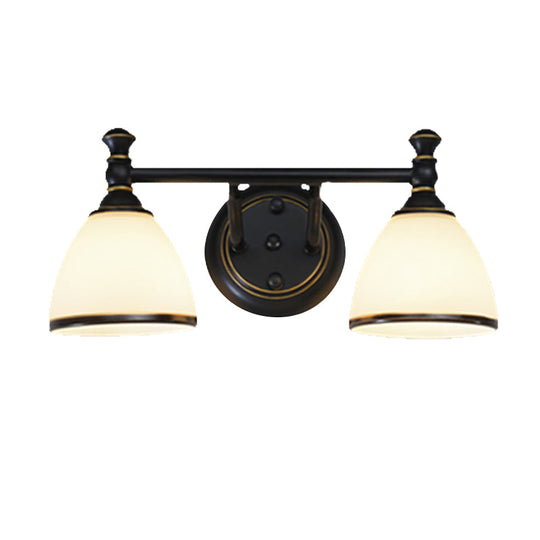 Modern Black Vanity Sconce - Elegant Shower Room Wall Lighting Solution