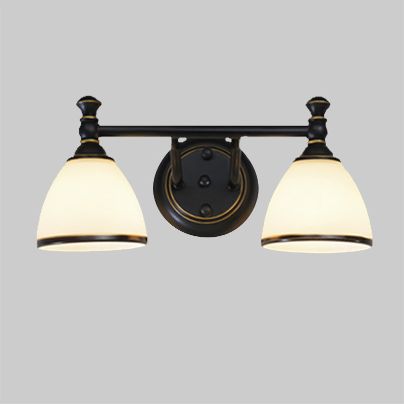 Modern Black Vanity Sconce - Elegant Shower Room Wall Lighting Solution