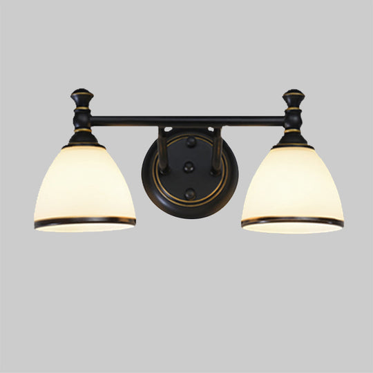 Modern Black Vanity Sconce - Elegant Shower Room Wall Lighting Solution