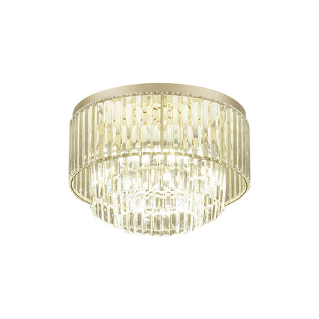 Modern Clear Crystal Flush Mount