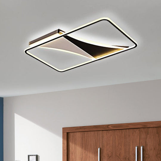 Ultra Thin Flush Metallic Led Ceiling Light - Warm/White Various Sizes Available