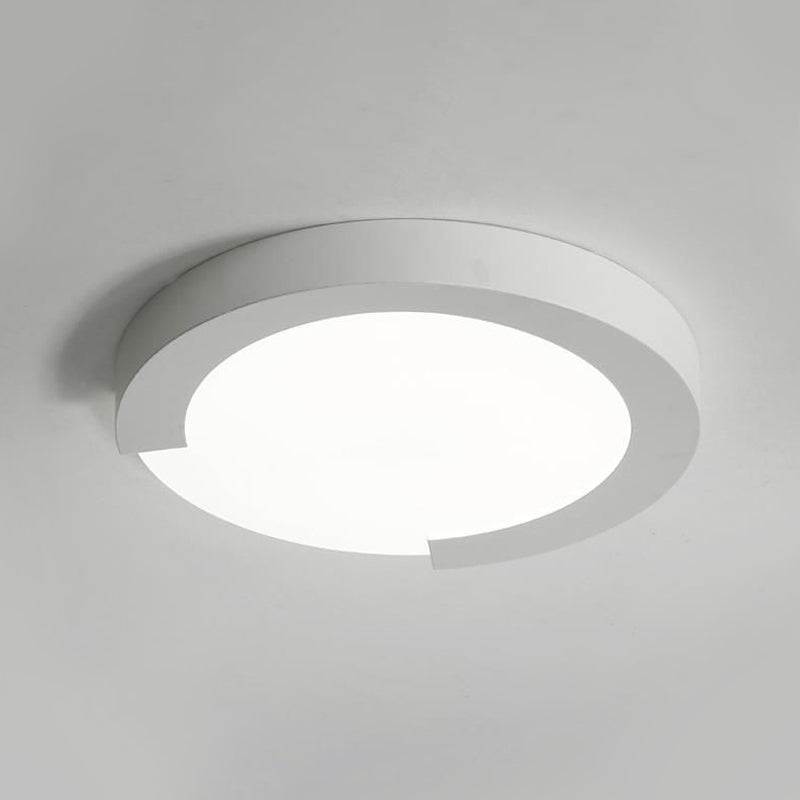 Macaron Flush Mount Ceiling Lights - 16’/20’ Round In Black/White/Pink