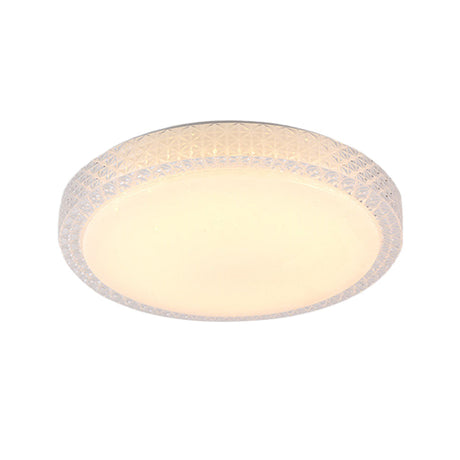 Flush-Mount Crystal Led Ceiling Light In White Or Warm Available 16 19.5 Diameter