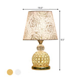 Julia - Modern Crystal Embedded Ball Bedroom Table Light