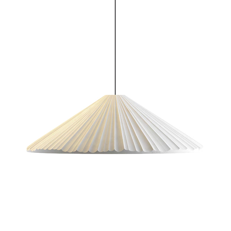 Ribbed Macaron Pendant Bedside Light In White/Pink/Blue Resin