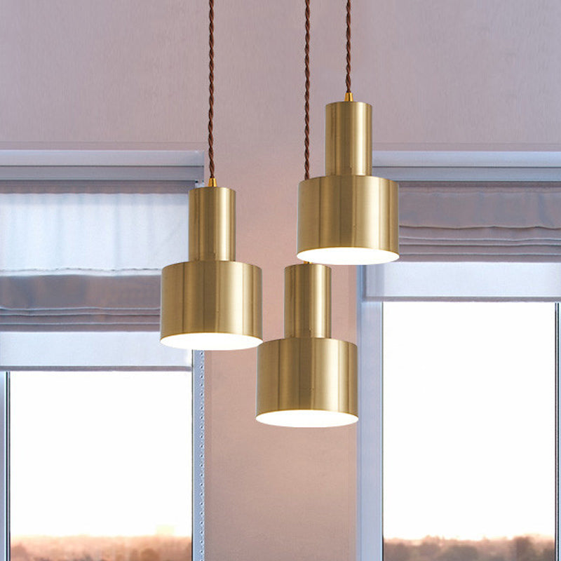 Mini Grenade Iron Pendulum Light - Single Brass Finish Pendant Fixture