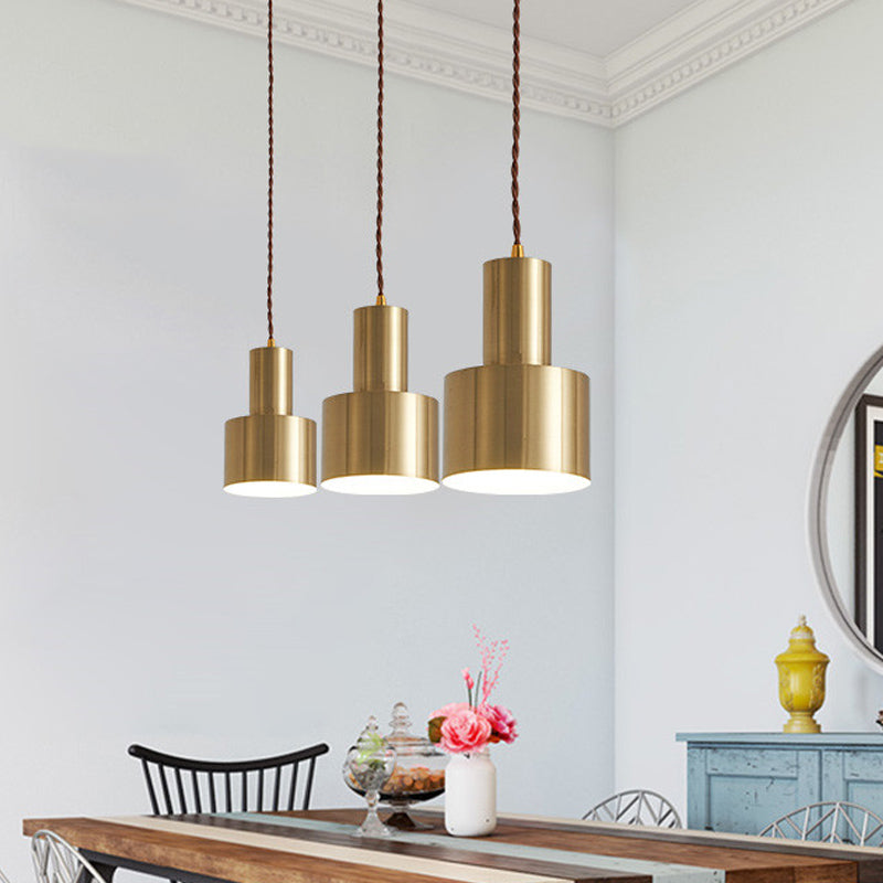 Brass Finish Mini Grenade Iron Pendulum Pendant Light – Postmodern Single Lighting Fixture