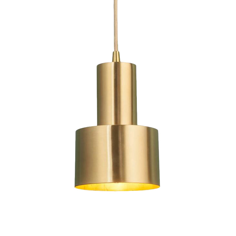 Mini Grenade Iron Pendulum Light - Single Brass Finish Pendant Fixture