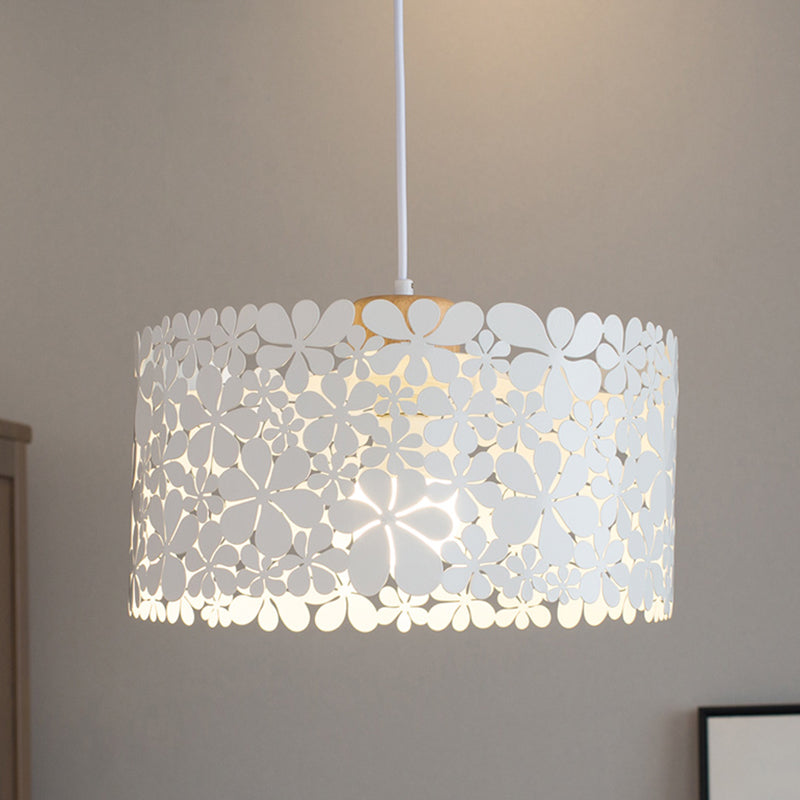Modern White Cutout Petals Pendant Lamp For Dining Room