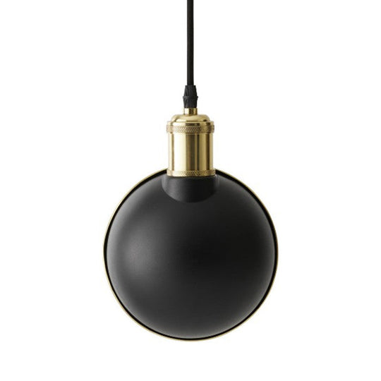Simple Black And Brass Pendant Light - Stylish Metal Ceiling Lamp For Kitchen