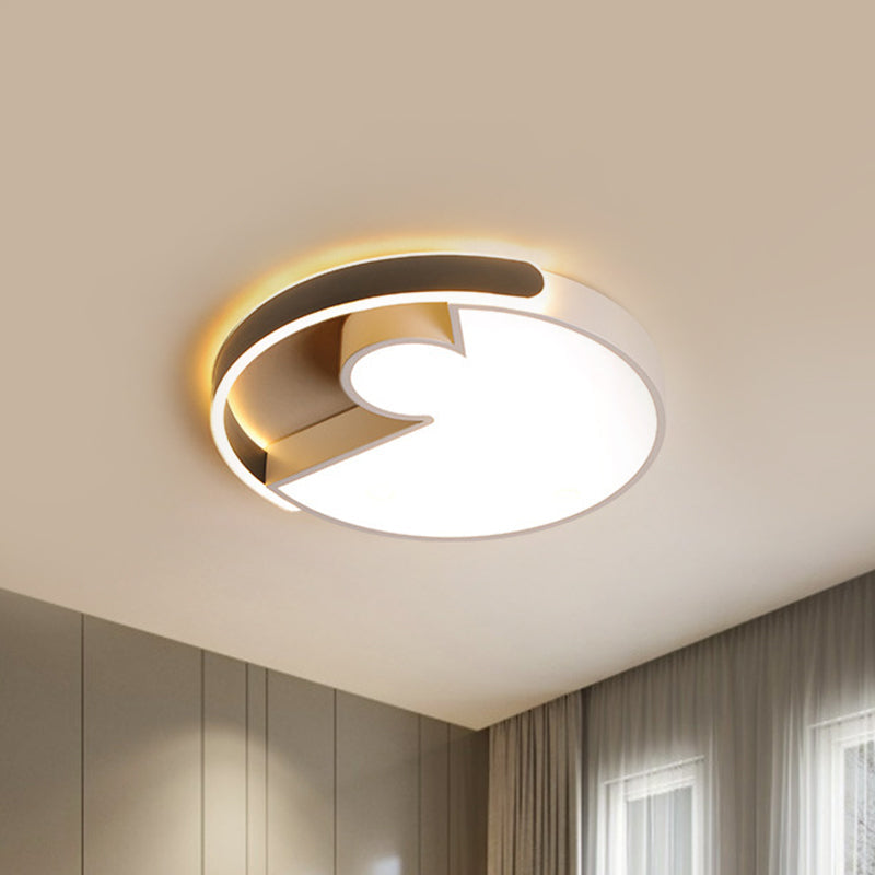 Rounded Splicing Ceiling Flush Acrylic Led Lighting 18’/22’ Dia – Modern Design Warm/White