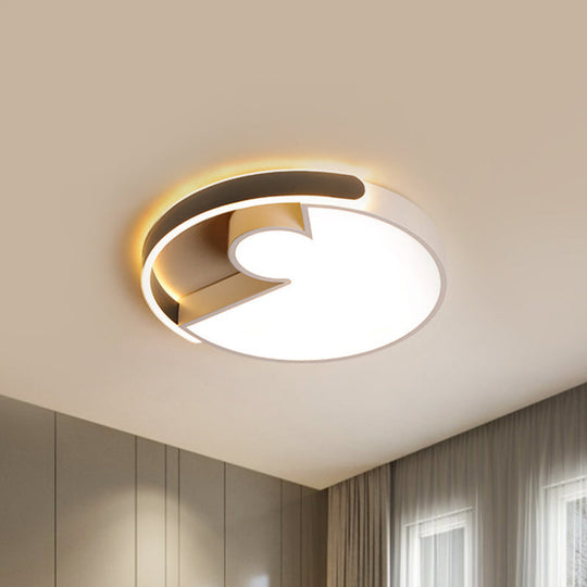 Rounded Splicing Ceiling Flush Acrylic Led Lighting 18’/22’ Dia – Modern Design Warm/White