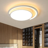 Minimalist White Acrylic Led Ceiling Light - 16/19.5 Wide Flush-Mount Fixture With Handgrip / 16
