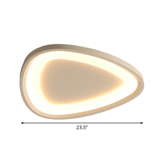 Modern Raindrop Led Ceiling Light In Warm/White For Kitchen - 18’/23.5’ W