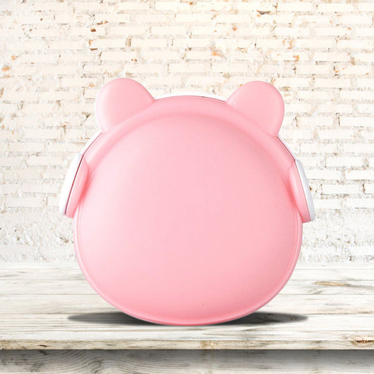 Plastic Wall Nightlight - Cartoon Bear Design With Light Sensor And Led Pink/Blue/White