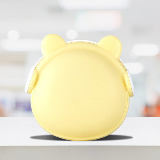 Plastic Wall Nightlight - Cartoon Bear Design With Light Sensor And Led Pink/Blue/White