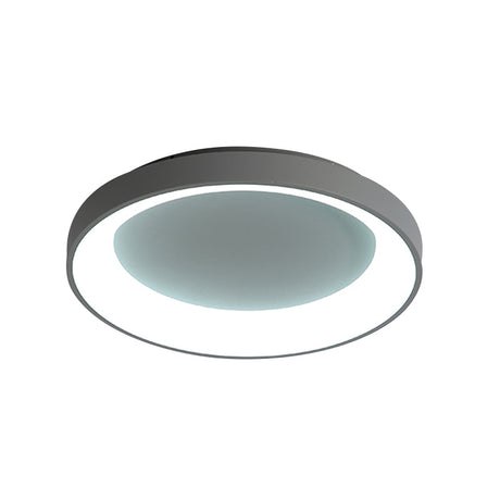 Nordic Style Plate Iron Ceiling Fixture Led Flush Mount Lamp In Grey/White For Bedroom - Available