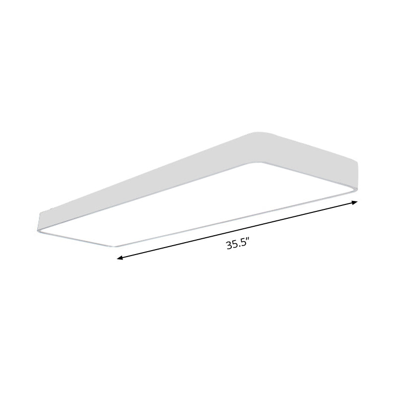 23.5’ Wide Metal Led Ceiling Lamp With Acrylic Diffuser - Flush Mount
